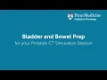 Prepare for your Prostate CT Simulation