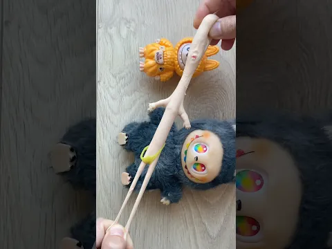 Labubu Baby Weeeee! ⭐️⭐️⭐️ #satisfying #asmr #funny #shinchan #labubu #squishy #shorts