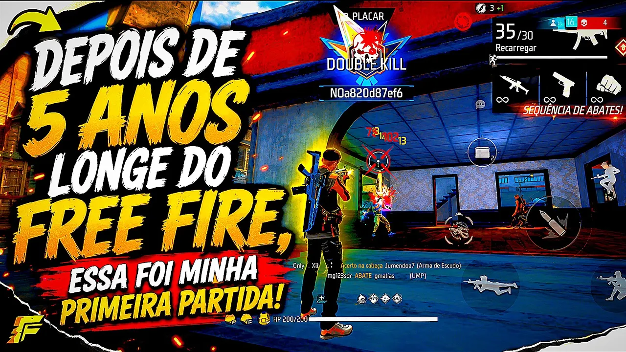 Depois de 5 Anos Longe do Free Fire, Essa Foi Minha Primeira Partida!