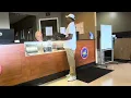 Agent Ratliff arrives at Rent-A-Center - Calimar White