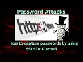 Password Attacks - How to capture https passwords