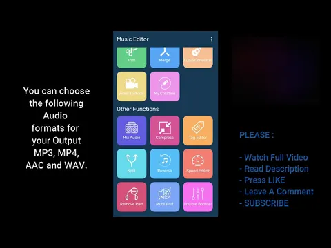 Download MP3 ✅ ( BEST ANDROID APPS )  #11 ✅Music Editor : Trim, Cut, Merge, Convert to Mp3