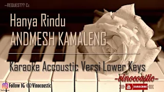 Download Andmesh Kamaleng - Hanya Rindu Karaoke Akustik Versi Lower Keys MP3