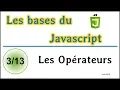 Les Operateurs en JavaScript CLBJ03