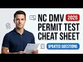 NC DMV Permit Test 2026 Ultimate Cheat Sheet Practice Qs