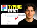 How to Create Realistic Typing Effect in Figma Tutorial 2026