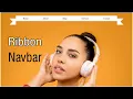 Ribbon Navbar Using html css Step by step in Hindi 2021 Navigation bar Menu bar html css