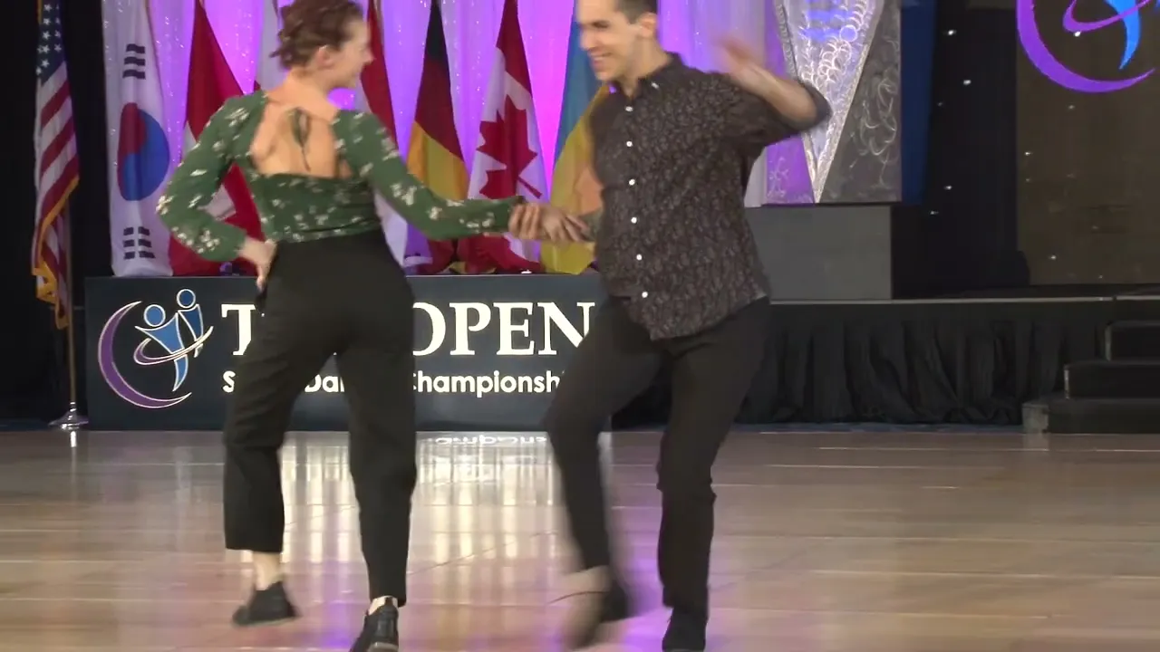 OPEN 2022   1ST PLACE   STRICTLY CHAMP   Hugo Migez and Alyssa Glanville