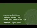 Workshop - Blueprint for Maryland s Future and Maryland s Charter School Process