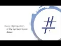 Query object pattern implemented with dotnet core