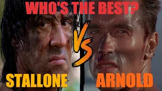 arnold vs stallone commando vs rambo whos better schwarzenegger and sylvester stallone