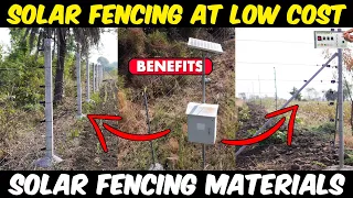 solar fencing for agricultural land at low cost solar electric fence