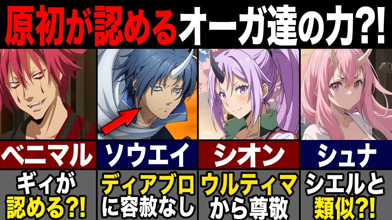 【転スラ】リムル配下、オーガ達の実力がヤバすぎる?! 原初の悪魔達が認める要素とは?