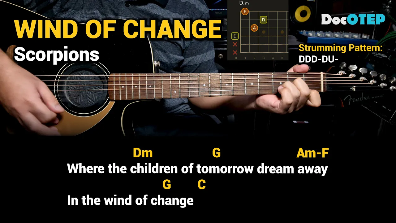 Wind Of Change - Scorpions (Guitar Chords Tutorial with Lyrics)