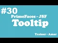 PrimeFaces - JSF Tutorial Tooltip in PrimeFaces using Netbeans IDE Part-30