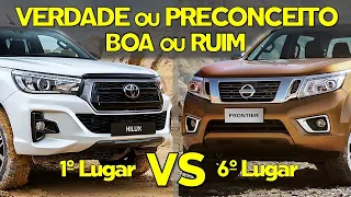 TOYOTA HILUX E NISSAN FRONTIER MELHOR PICAPE DIESEL 4X4
