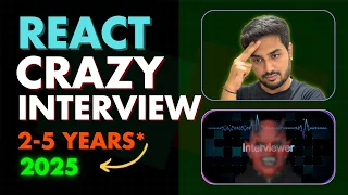 React Frontend Developer Interview for 2 5 Years Real Questions Answers Mock Interview 2025