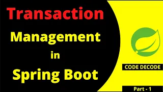 Transaction Management in hibernate in spring boot Interview questions with Example Code Decode