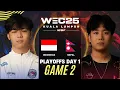 INDONESIA vs NEPAL GAME 2 IESF WEC25 PLAYOFFS | INA vs NEP