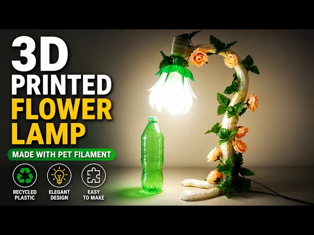 Modern Flower Lamp | Decorative video thumbnail