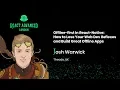 Offline-first in React Native How to build great offline apps - Josh Warwick