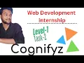 Web Development Intern Level-1 Task-2 with Cognifyz Technologies
