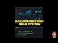 Amazing Dashboard with Python and Streamlit Create Pro Apps without HTML in just 15 minutes