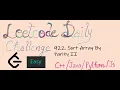 922 Sort Array By Parity II Leetcode Easy Cpp Java Python Js