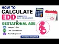 How to Calculate EDD Expected Date of Delivery Gestational Age Naegele s Rule