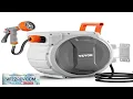 VEVOR Retractable Garden Hose Reel 1 2 Inch x 145 ft Wall Mounted