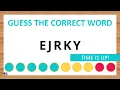 Scrambled Word Game Can You Unscramble These Words 5 Letters