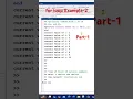 for loop Example-2 Part-1