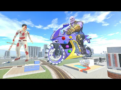 Video Thumbnail: Franklin Found Giant Thanos Bike in Indian Bike Driving 3D