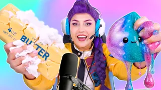 ASMR PROBANDO SQUISHYS VIRALES con RUMI de HUNTRIX | VIRAL TIKTOK