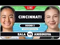 EALA vs ANISIMOVA WTA Cincinnati 2026 LIVE Tennis Watchalong