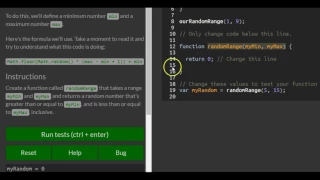 Generate Random Whole Numbers within a Range freeCodeCamp Basic Javascript