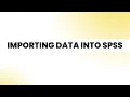 Importing data from Excel to SPSS