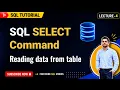 SQL SELECT Statement DQL Command SQL for Beginners Part 4
