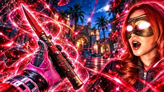 STILETTO KNIFE CRIMSON WEB