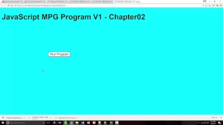 JavaScript MPG Program - Chapter02