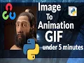 Image to Creative GIF Python OpenCV ImageIO Animation using Python