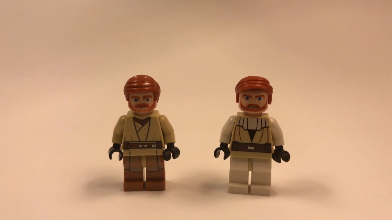 Lego Star Wars Obi Wan Kenobi Minifigure comparison!. 