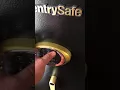 Open a sentrysafe gun safe with plastic model GM1055e