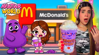 NUNCA invoques a GRIMACE en AVATAR WORLD⚠️ (Me dio un GRIMACE SHAKE😨) | Ani Cat😻