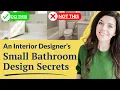 8 Affordable Small Bathroom Ideas My Clients Love