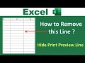 Turn off Page Breaks Remove Dotted Line in Excel