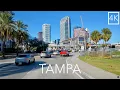 Tampa 4K Drive Bayshore Blvd Ybor City Scenic Coastal City Driving Tour