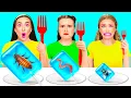 Download Lagu Big, Medium and Small Plate Challenge | Easy Secret Hacks and Gadgets by BaRaDa Challenge