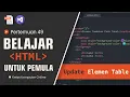 Belajar HTML Dari Nol Untuk Pemula Elemen Table Pada HTML