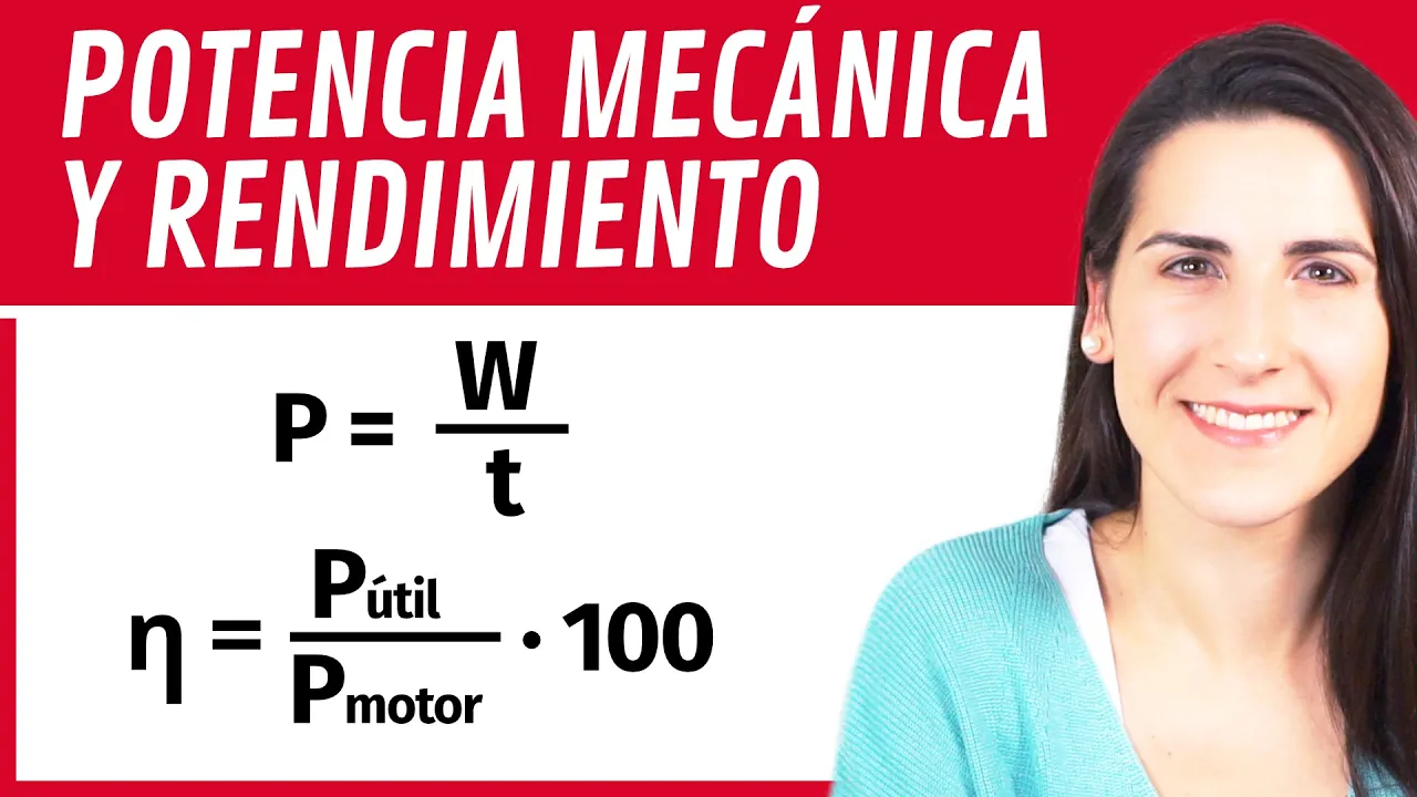 POTENCIA Mecánica y RENDIMIENTO 🏗 Concepto, Fórmula y Problemas